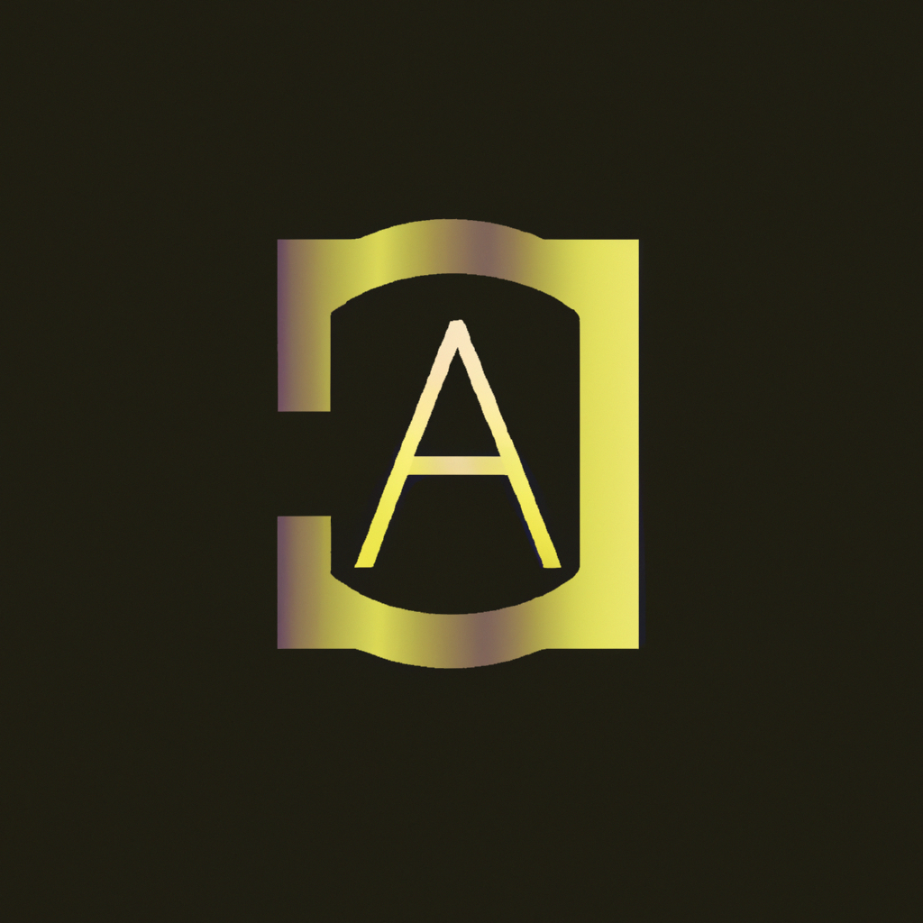 AURORIX — минималистичный логотип с буквой A в полярном сиянии